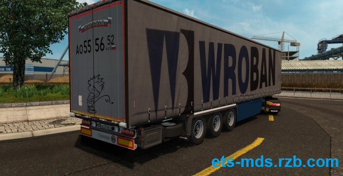 دانلود مد wroban trailer for euro truck simulator 2